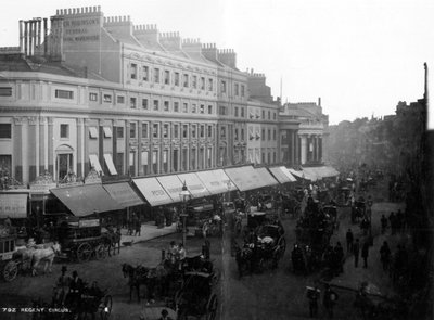 Regent Circus, London, c.1890 by English Photographer